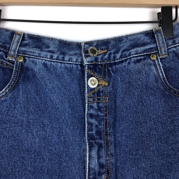 VINTAGE Jean Shorts Lawman Western High Waist Cut Offs Rodeo Cowgirl Ranch 15 - Picture 3 of 14